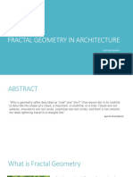 Fractal Geometry in Architecture Design and Structures