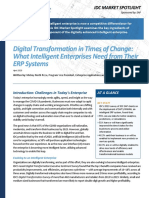 Digital Transformation in Times of Change - What Intelligent Enterprises Need From Their ERP Systems - IDC Market Spotlight PARTNER VERSION PDF