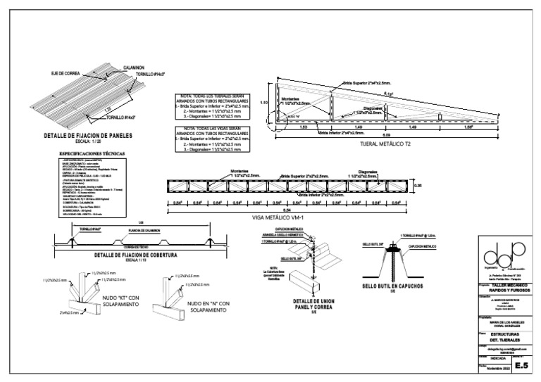 E.5 Estructuras Det. Tijerales PDF | PDF
