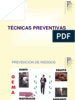 Semana 8, Clase Técnicas Preventivas PDF