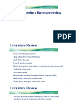 Literature Review Summary