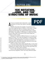Music Techniques Styles Instruments and Practice - (Chapter One Music Notation Sound and The Structure of Music) PDF