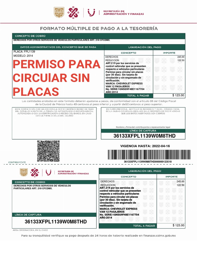 Permiso Express Van PDF | PDF
