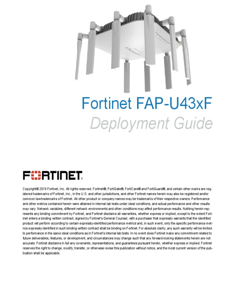 FortiAP U43xF Deployment Guide PDF | PDF