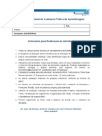 M A P A - Material de Avaliação Prática Da Aprendizagem: Acadêmico: R.A. Curso: Disciplina: ESTATÍSTICA