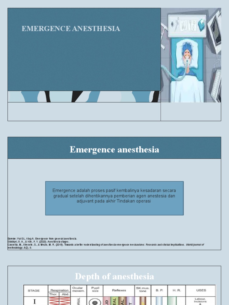 emergence anesthesia PDF