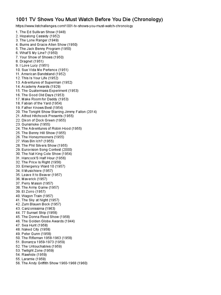 1001-tv-shows-you-must-watch-before-you-die-chronology-list