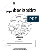 CUADERNILLO Jugando Con Las Palabras PREKINDER PDF