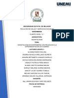 DEONTOLOGIA S14 TRABAJO INVET 5 DEONTOLOGIA EN ENFERMERIA CON RELACION A LA EXPERIMENTACION EN HUMANO-fusionado PDF