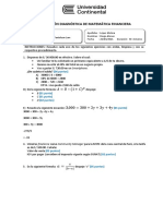 Evaluación Diagnóstica Matematica Financiera 2021