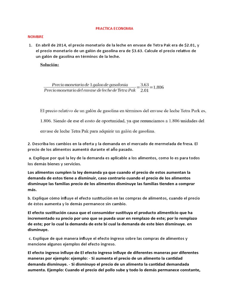 Análisis de Oferta y Demanda en Economía | PDF | Oferta (economía ...