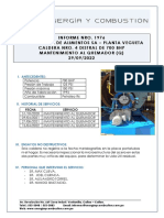 Tasa Vegueta - Informe Por Mantenimiento Al Quemador Caldera Nro. 4 - Octubre 2022 PDF