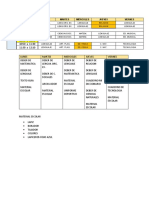 Horario y Deberes