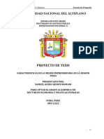 Perfil de Tesis Doctoral - Samuel Quispe PDF