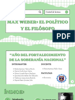 MAX WEBER El Político y El Filósofo PDF