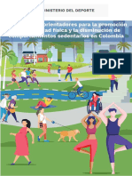 Lineamientos Orientadores para La Promoción de La Actividad Física y La Disminución de Comportamientos Sedentarios en Colombia PDF
