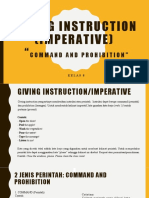 Giving Instruction (Imperative)