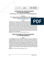 Studi Kasus Pre-Treatment Di Pltsa Bantargebang