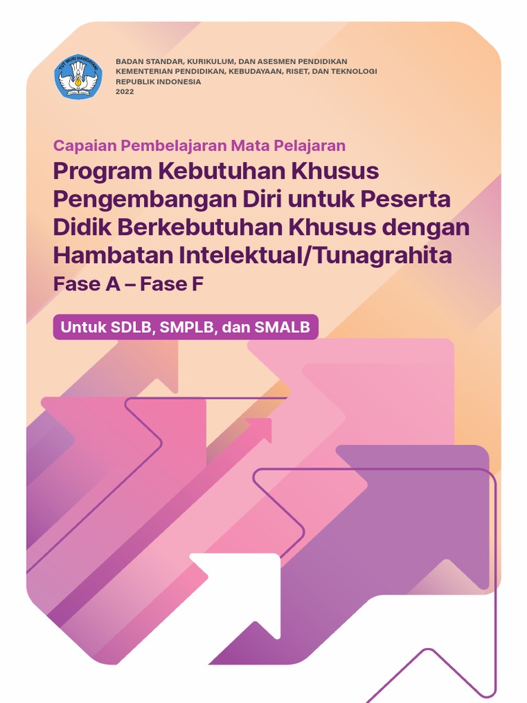 CP Mata Pelajaran Program Kebutuhan Khusus Pengembangan Diri Untuk ...