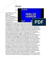 Terror Análogo Vol 1 PDF