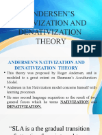 Andersens Nativization and Denativization Theory