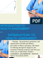 1 Intro To Health Assessment PDF