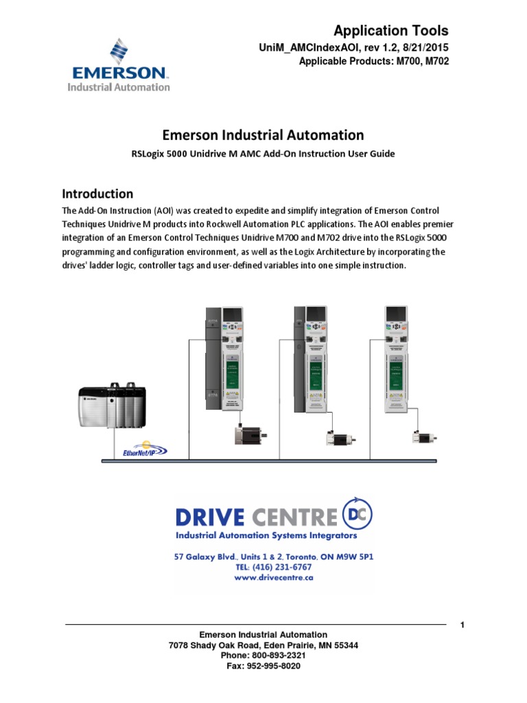 RSLogix5000UnidriveMAMCAddOnInstructionUserGuide 2015 PDF