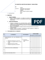 Plan de Trabajo Comité de Gestión de Riesgo y Desastres