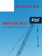 IMPULSE 2012 - Vorschläge Für Inhouse Seminare