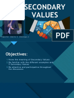 Secondary Values