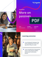 More On Passives: Grammar