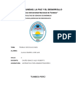 Año de La Unidad, La Paz Y El Desarrollo: "Prestigiosa Universidad Nacional de Tumbes"