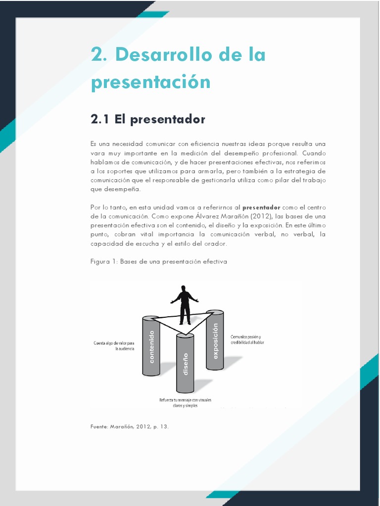 L2 - Desarrollo de La Presentación PDF | PDF