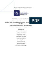 La informalidad laboral en el Perú 2020-2021