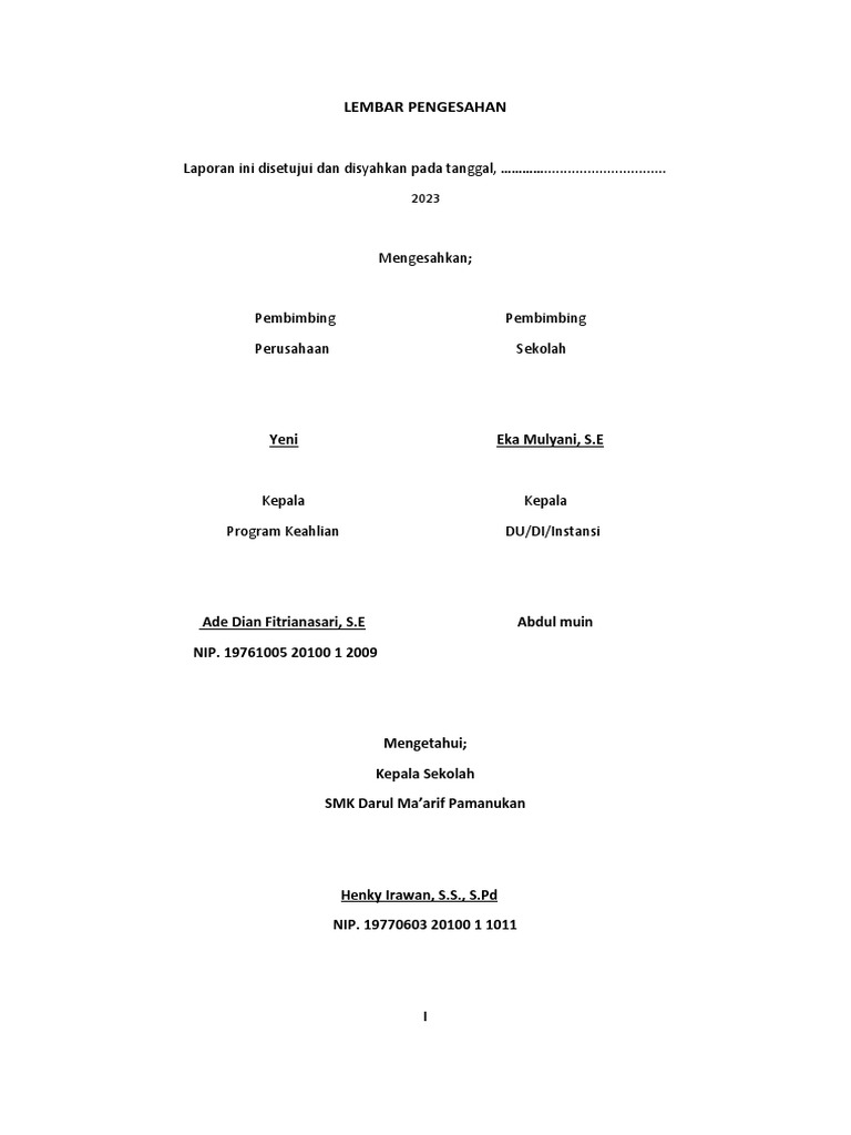 Lembar pengesahan abdul muin nip 19761005 20100 1 2009 pdf