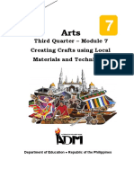 ARTS7 - Q3 - M7 - Creating Crafts Using Local Materials and Techniques - v4
