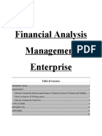 Financial Analysis Management Enterprise