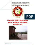 Plan de Contingencia Ante Sismo de Gran Magnitud