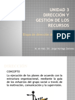 03 Unidad 3 Direccion y Gestion de Los Recursos - Etapa de Direccion de Una Empresa