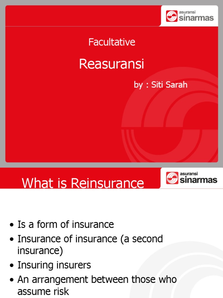 Facultative Reinsurance | PDF | Reinsurance | Insurance