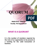Elect - Lecture 2 Meetings and Quorum