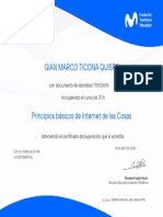 Principios Básicos de Internet de Las Cosas - Certificado PDF