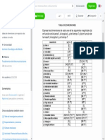 Tabla de Dimensiones - Dimensiones - MECANISMOS DE TRANSFERENCIA UNIDAD I "ANÁLISIS DIMENSIONAL" - Studocu