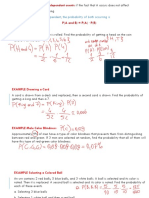 Probability of Independent and Dependent Events