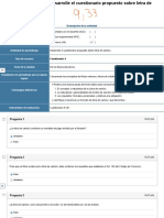 Examen (AAB01) Cuestionario 1 Desarrolle El Cuestionario Propuesto Sobre Letra de Cambio PDF