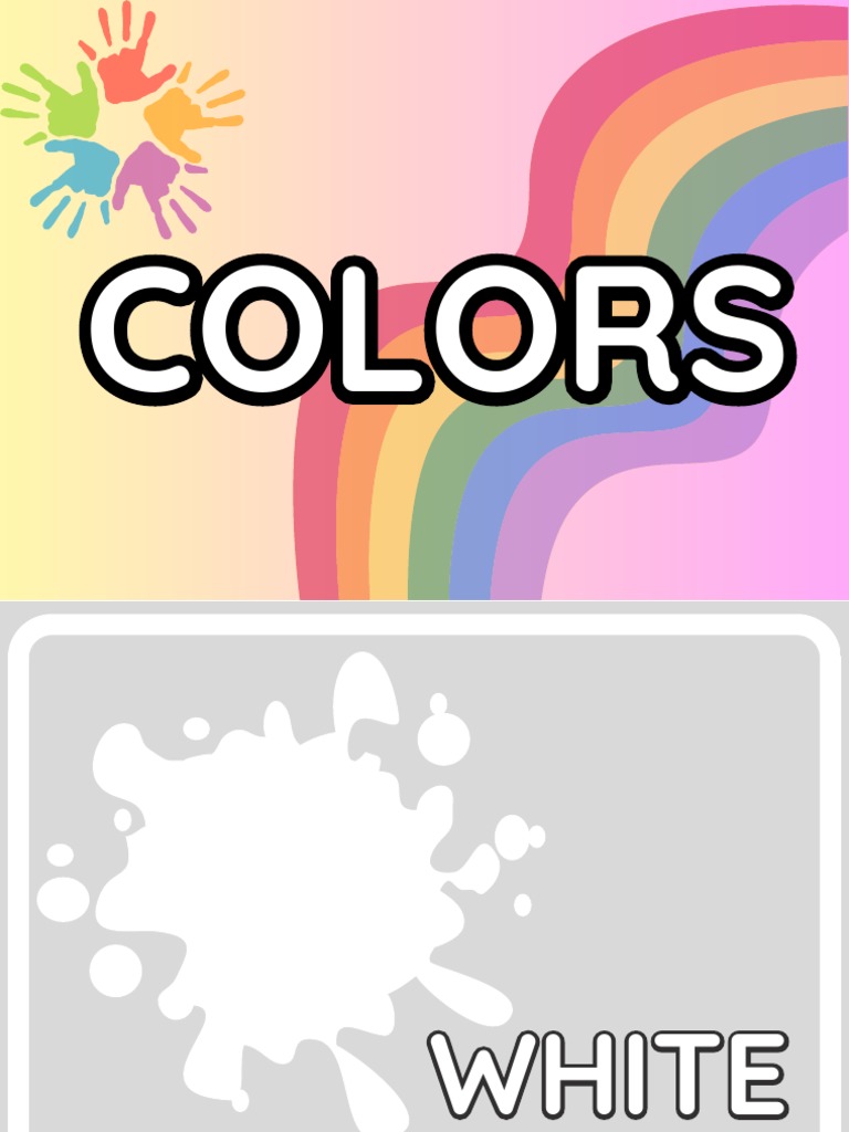 Colors Flashcards PDF PDF