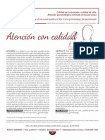 Calidad de La Atención y Calidad de Vida Atencion Gerontologica CenP PDF