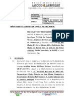 Demanda de Divorcio Por Causal de Separación de Hecho (Pedro Antonio Mendoza Perez)