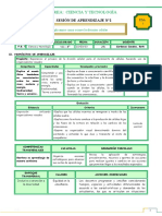 4° SESIÓN DE APRENDIZAJE SESIÓN2 - SEM.1-EXP.1-CyT