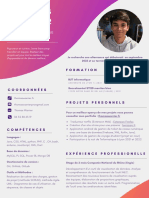 Coloré Dégradé Graphique Concepteur CV-2 PDF